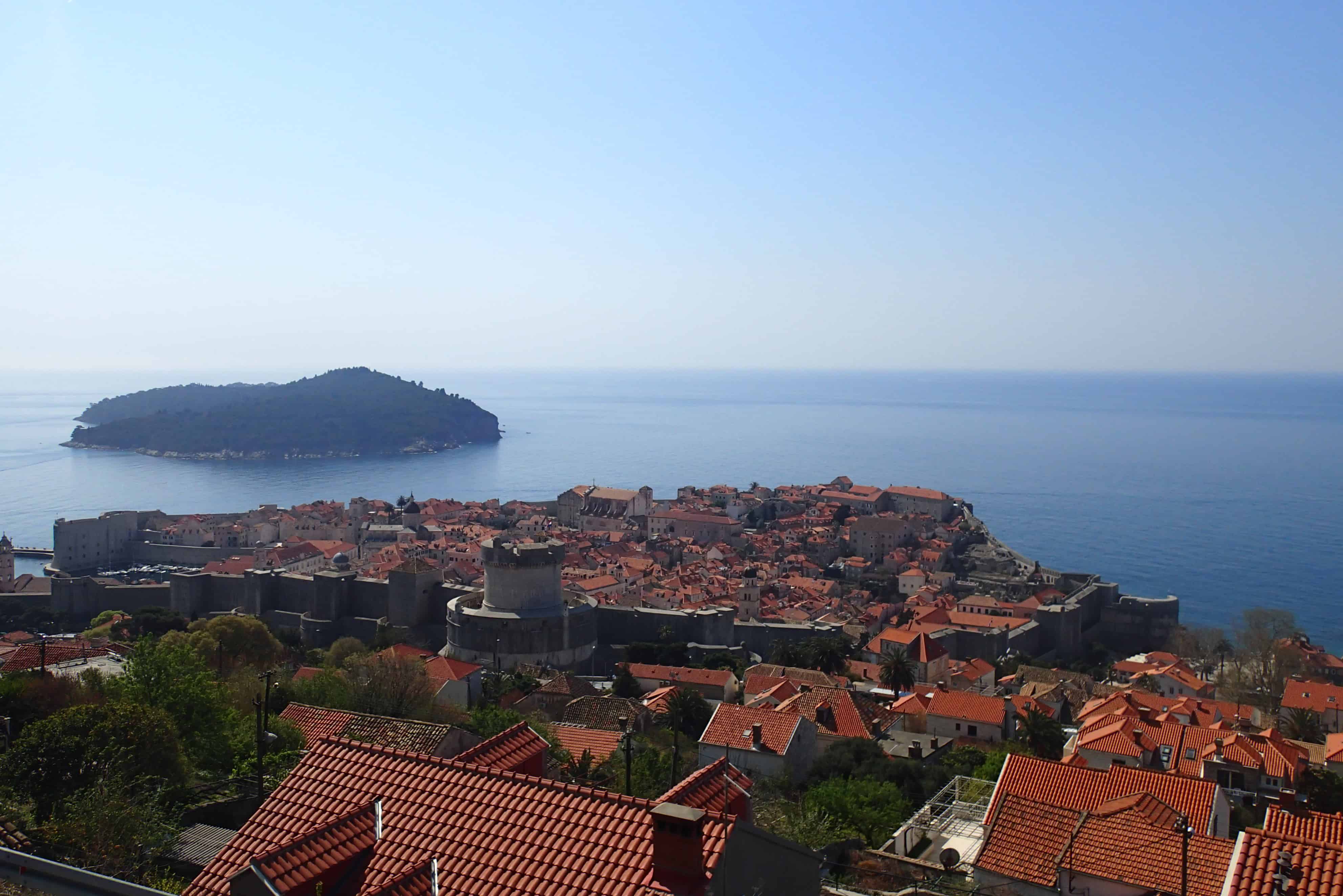 Uitkijk op de altstad van Dubrovnik