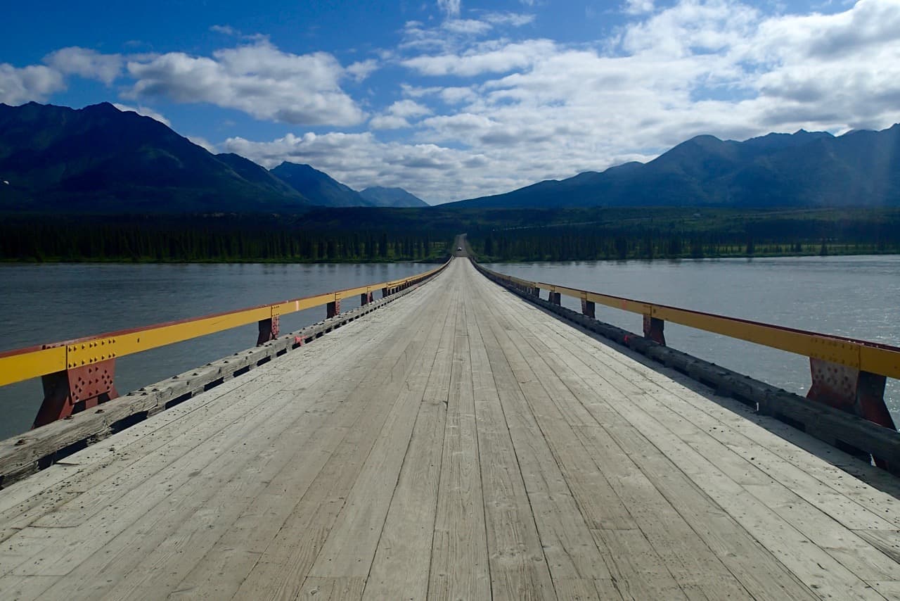 The only bridge on the Denali highway
