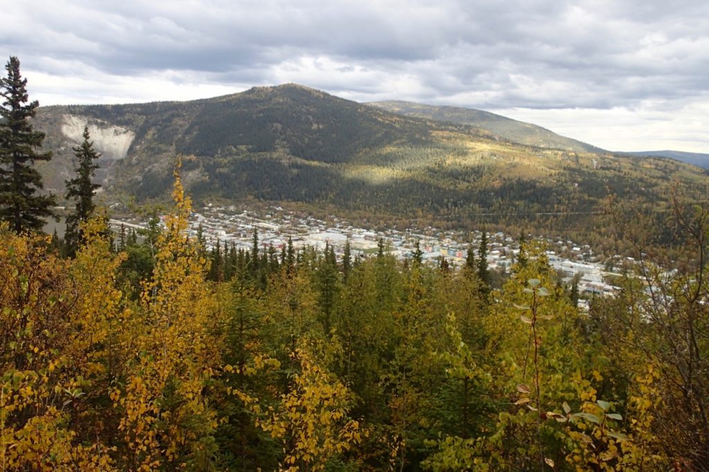 Dawson City aan de Yukon river